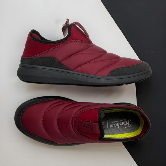 Mens Florsheim Java Moc Toe Nylon - Burgundy